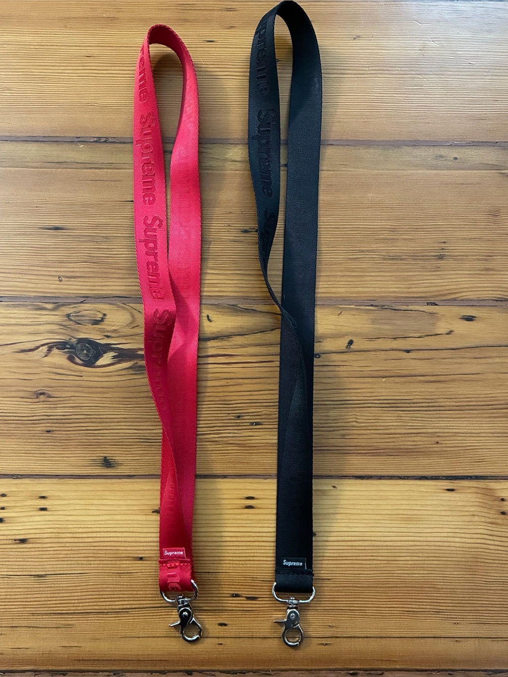 Pair of Supreme Lanyards
